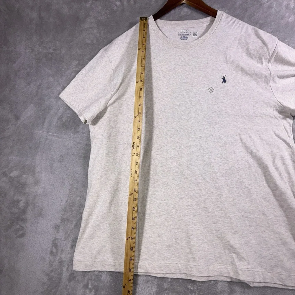 Polo Ralph Lauren T Shirt Mens XL Heather Gray Pony Logo Casual Short Classic
